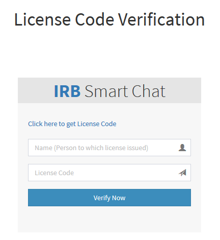 License Page